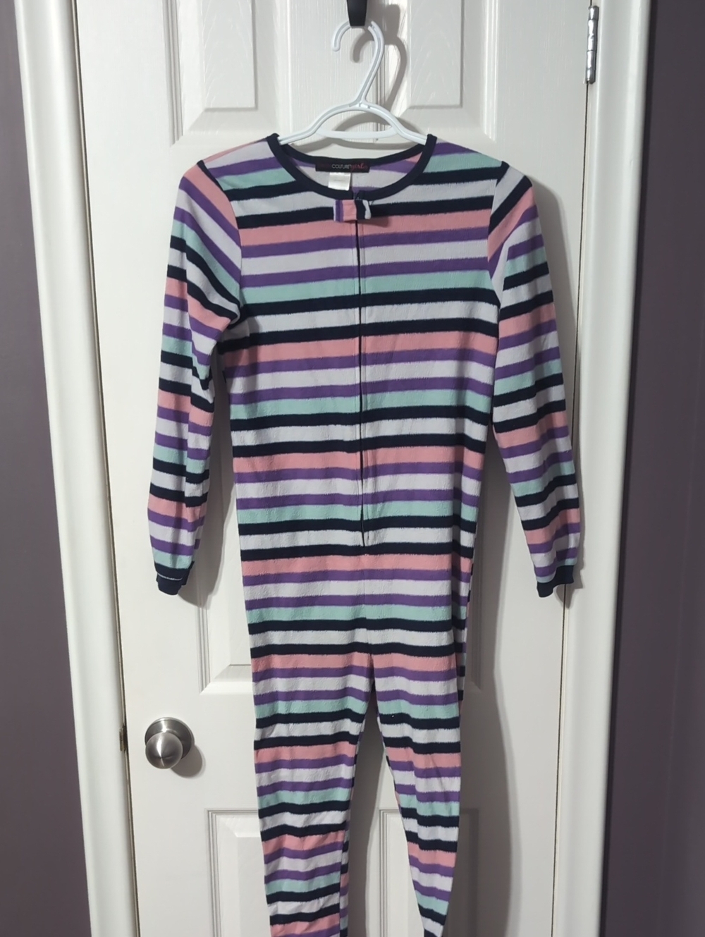 Carter's Pastel Striped Footed One-Piece - Multi Pastel